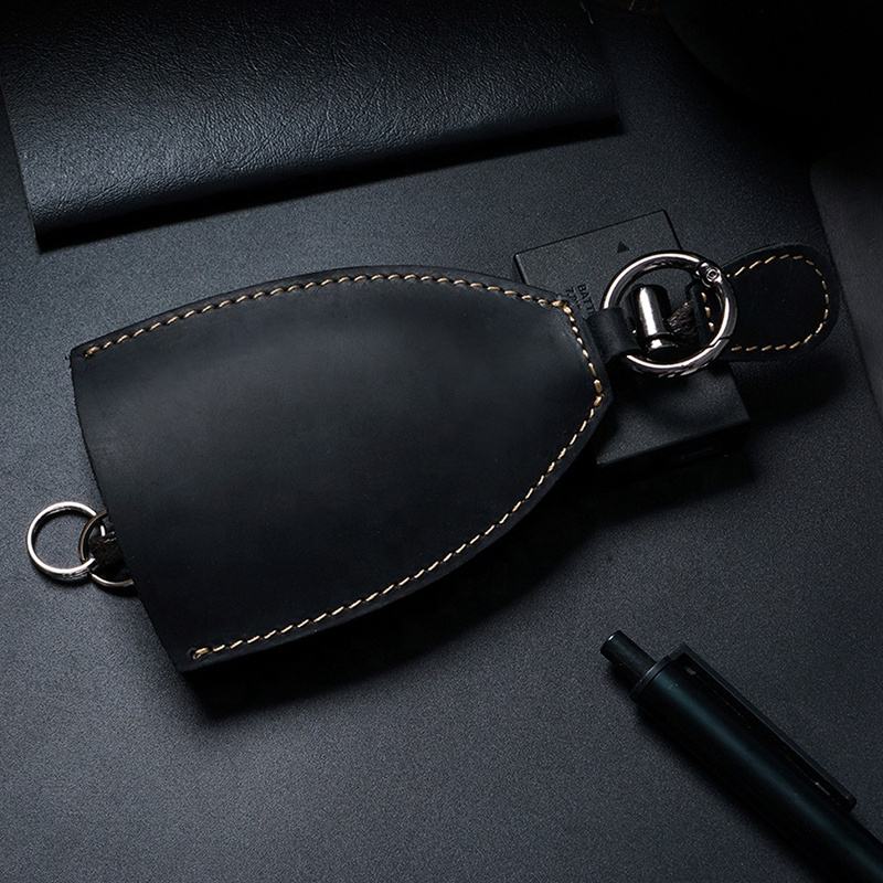 Genuine Leather Car Key Fob Bag Pouch | OEM High-Quality Key Holder | Bearky Bag